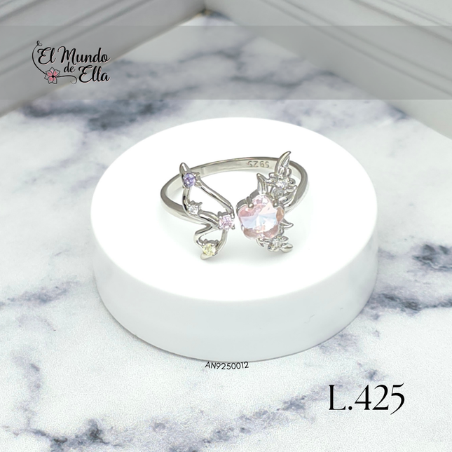 Anillo de plata 925 Mariposa