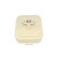 Anillo de plata 925 circonia ovalada rosa