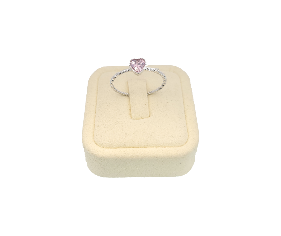 Anillo de plata 925 corazon