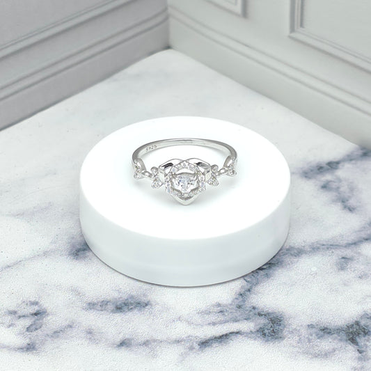 Anillo “Rosa Brillante” con diseño floral