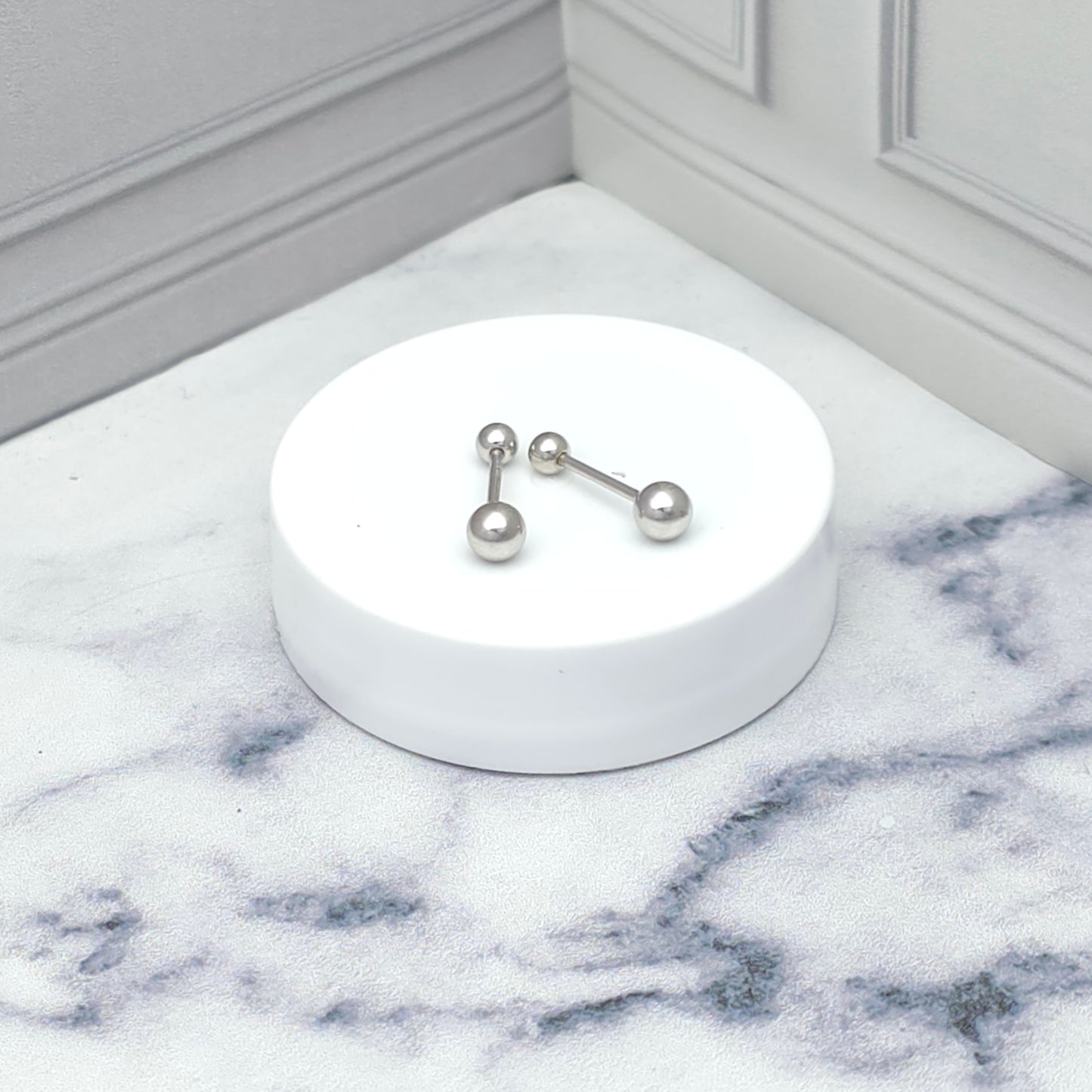 Aritos lisos de pelotita