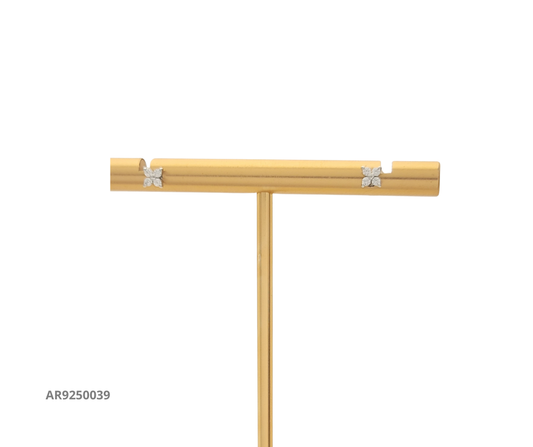 Aretes mini flor geométrica