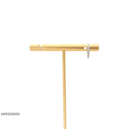Arete aro delgado con circonias