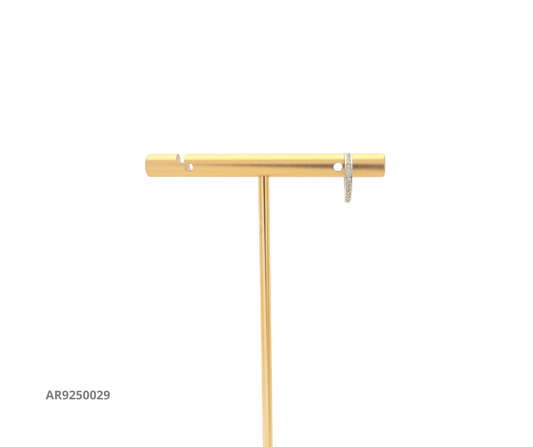 Arete aro delgado con circonias