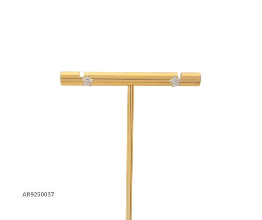 Aretes estrella con circonias