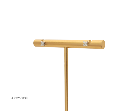 Aretes mini flor geométrica