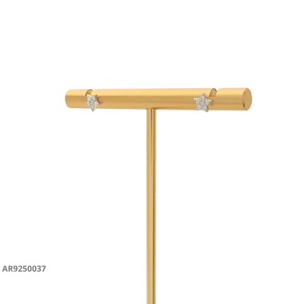 Aretes estrella con circonias