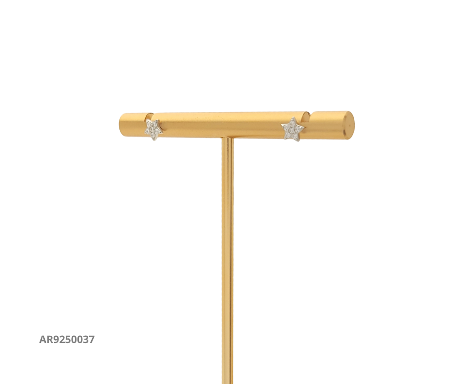 Aretes estrella con circonias