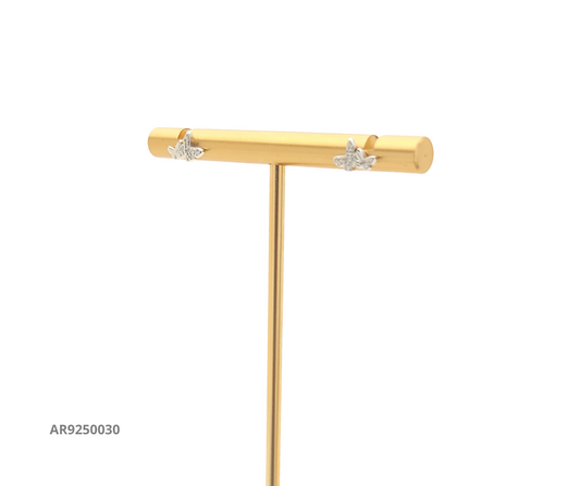 Aretes mariposa con circonias