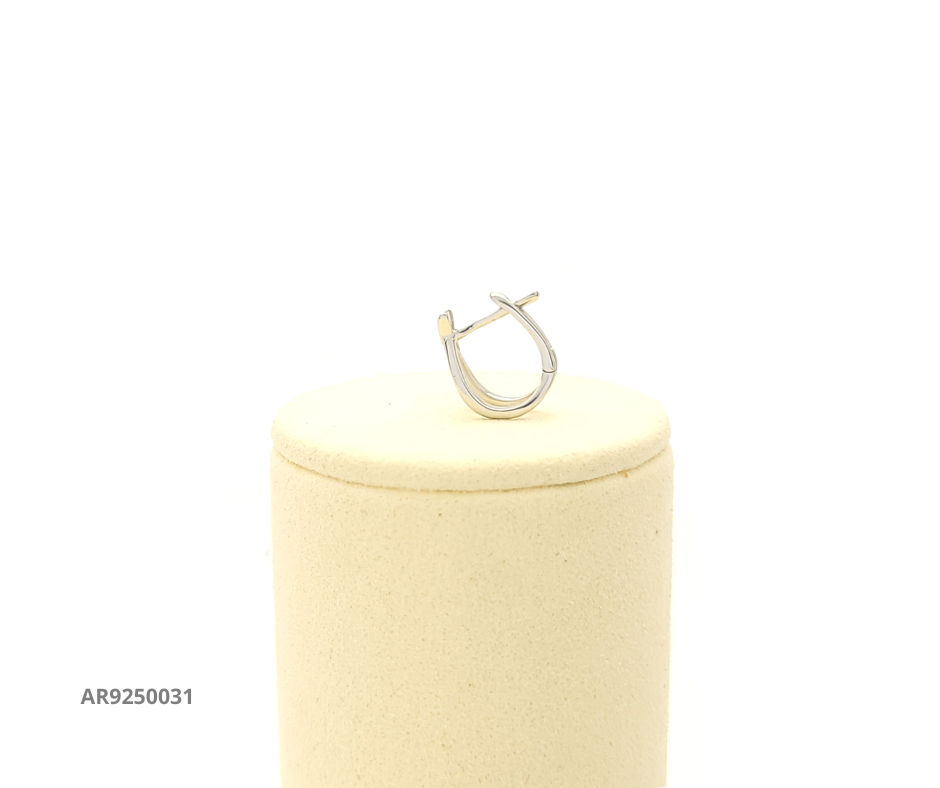 Aretes dobles de plata