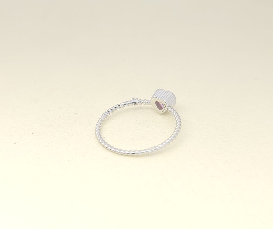 Anillo de plata 925 corazon
