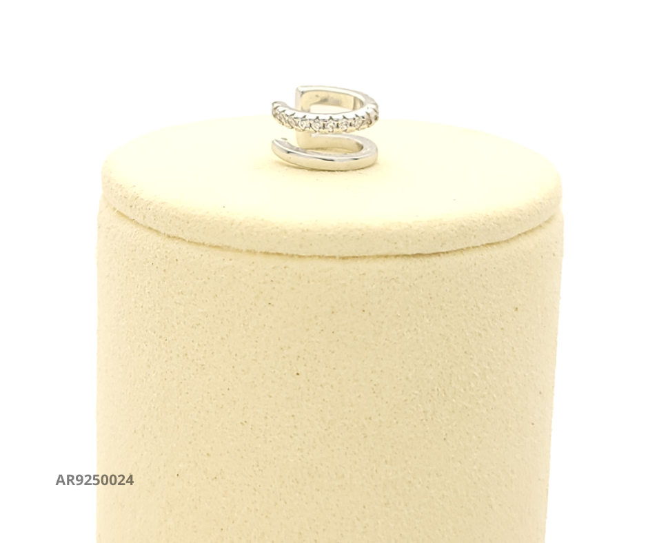 Ear cuff de plata 925 con circonias
