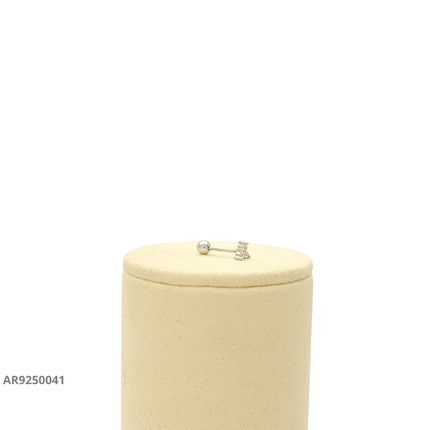 Aretes trébol de tres circonias