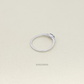 Anillo de plata 925 circonia ovalada rosa