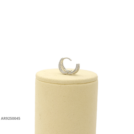 Aretes Doble Aro con Circonias
