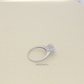 Anillo de plata 925 zirconia central