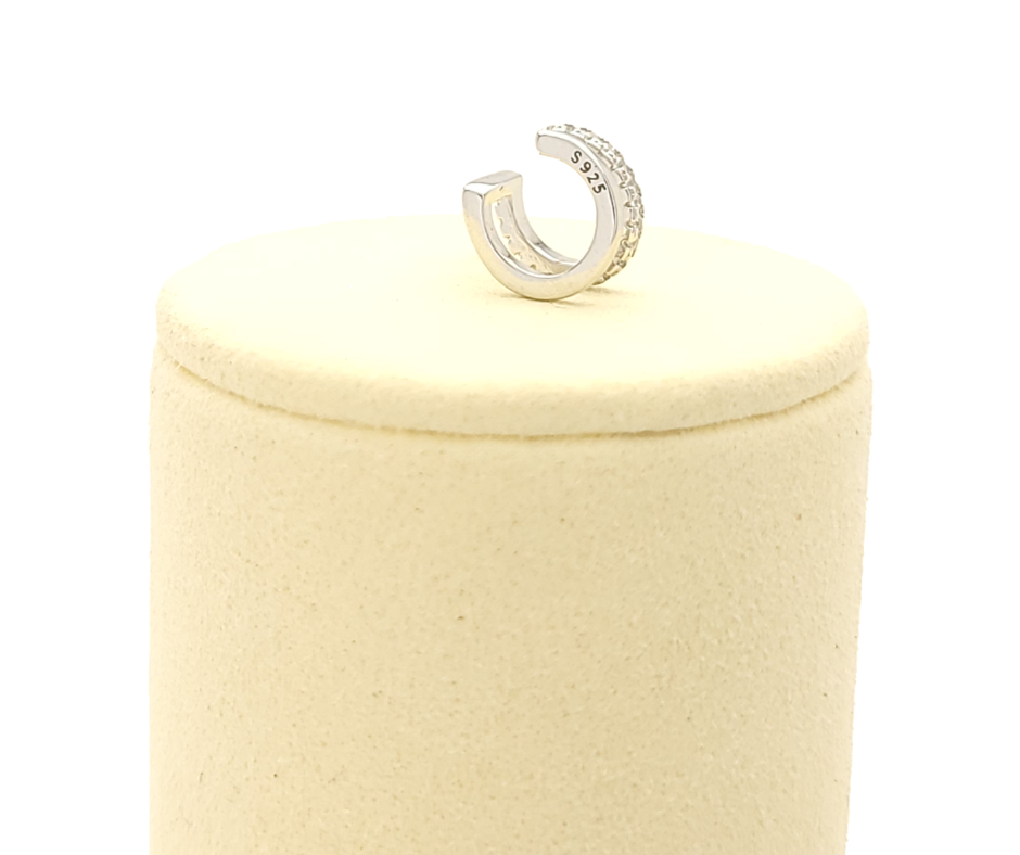 Ear cuff de plata 925 con circonias