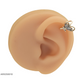 Arete con diseño de mariposa y circonias