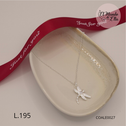 Collar con Dije de Libélula