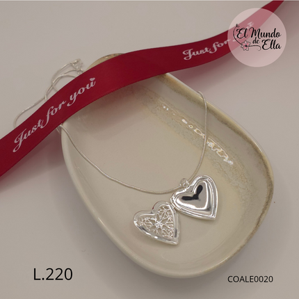 Collar con Dije Corazón Porta Retrato